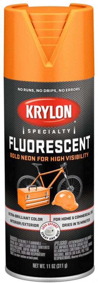 Krylon Fluorescent Spray Paint Yellow Orange