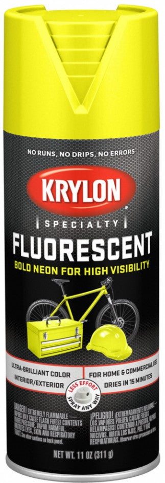 Krylon Fluorescent Spray Paint Lemon Yellow
