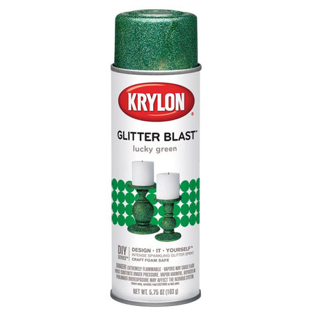 Krylon Glitter Blast Spray Paint Lucky Green