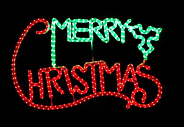 48 Inch LED Merry Christmas L8607