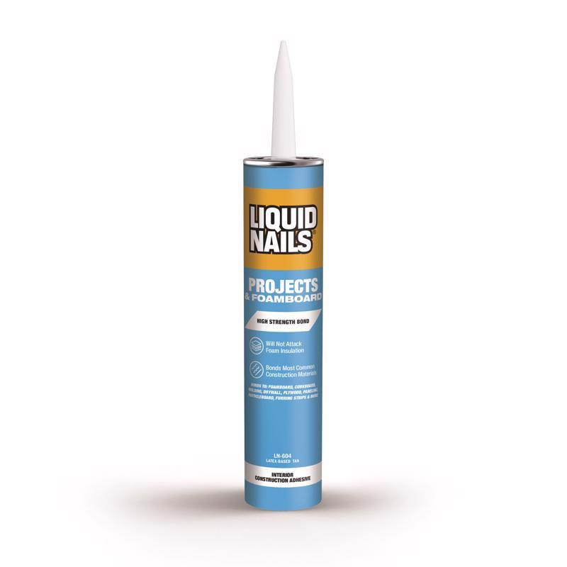 Liquid Nails Projects & Foamboard Adhesive 10.5 Oz Tube