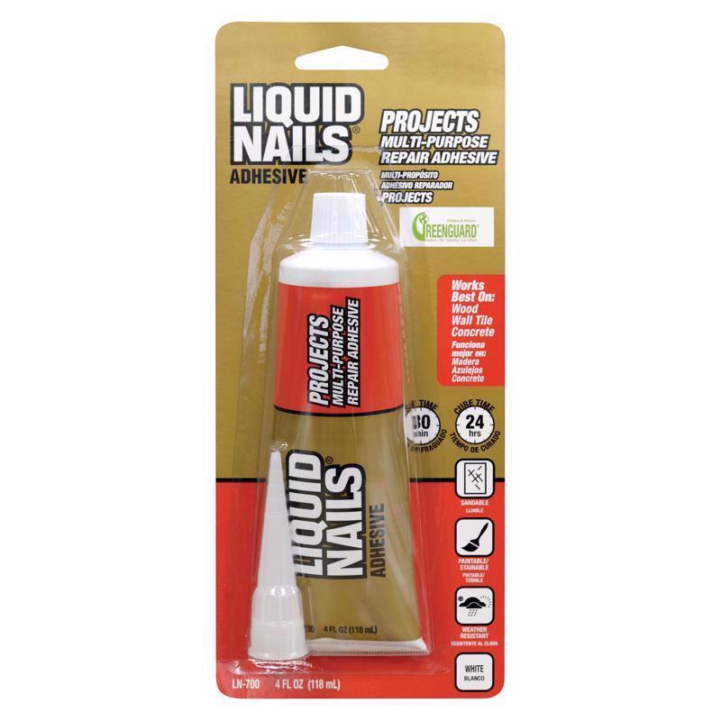 Liquid Nails Small Projects Repair Adhesive 4 Oz Tube