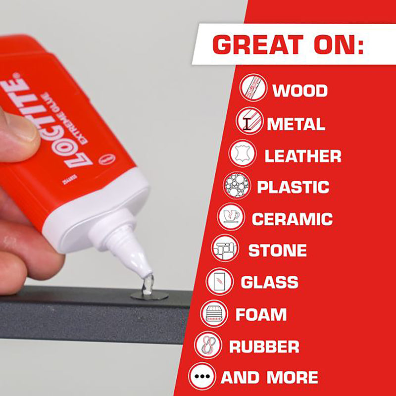 Loctite Extreme High Strength Glue For Use On Infographic