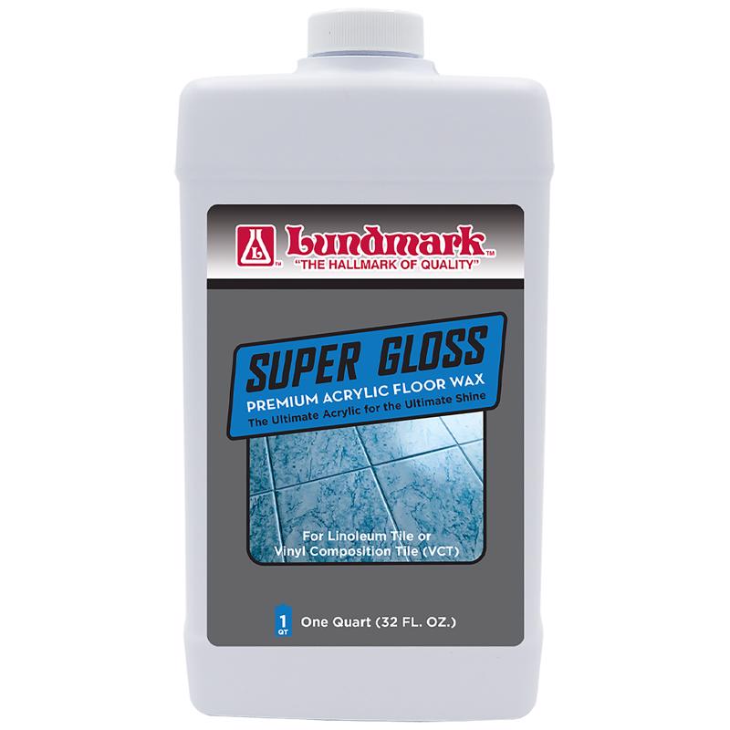 Lundmark Super-Gloss Acrylic Anti-Slip Floor Wax Quart 3202F32