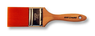 The Proform Just Paint PBT Straight Cut Beaver Tail Brush features a lotus wood handle and a tin ferrule. 