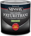 Minwax Oil-Based Clear Protective Finishes Fast Drying Polyurethane Half Pint Warm Ultra Flat