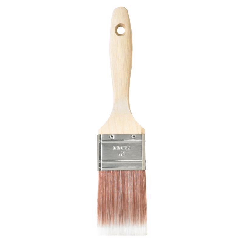 Minwax Polycrylic Trim Paint Brush highlighting the bristles and hardwood handle.