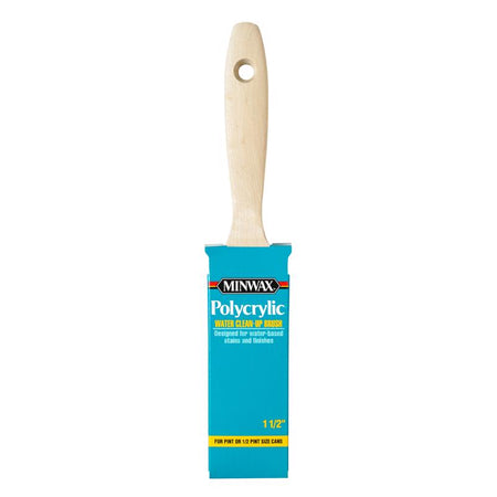 Minwax Polycrylic Trim Paint Brush 1-1/2 inch in manufacturer packaging.