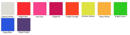 Modern Masters Wildfire Visible Fluorescent Paint Color Chart