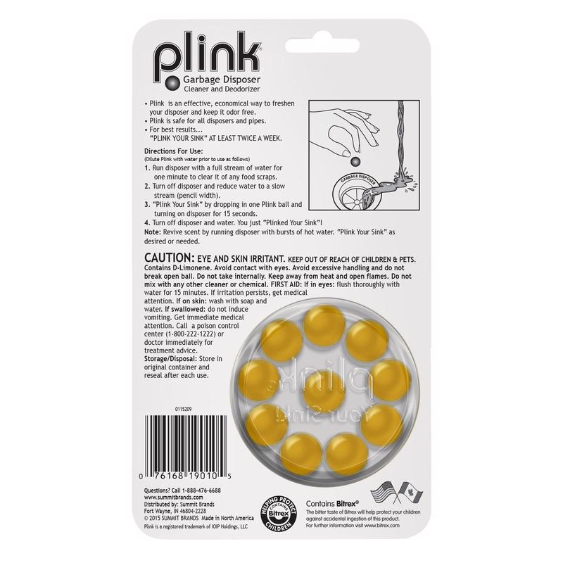 Plink Disposal Cleaner and Deodorizer Lemon 10-Pack PLM12T-1