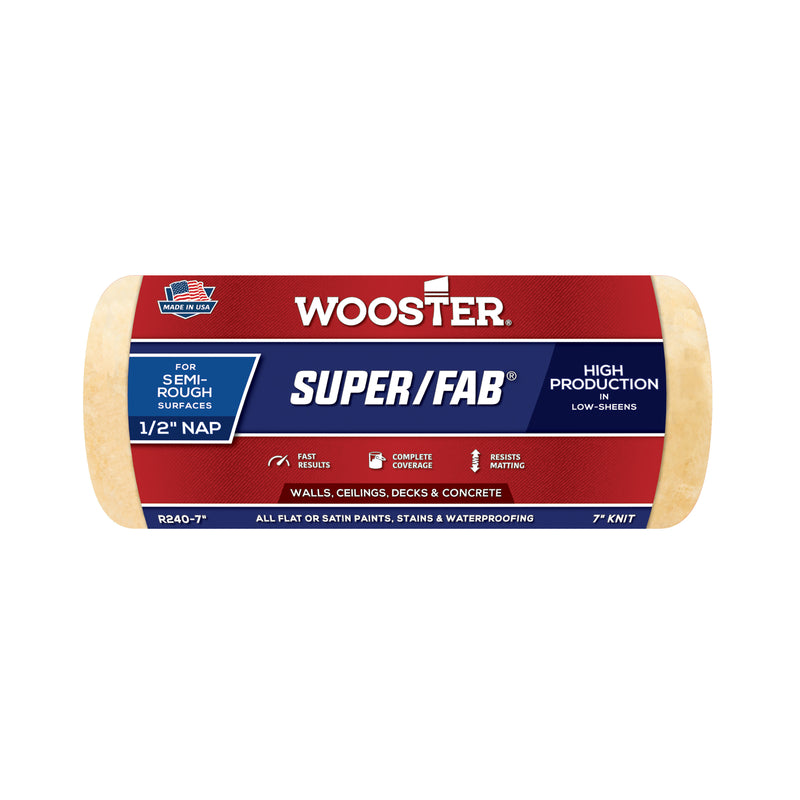 Wooster Super Fab Roller Cover 7 inch x 1/2 inch nap