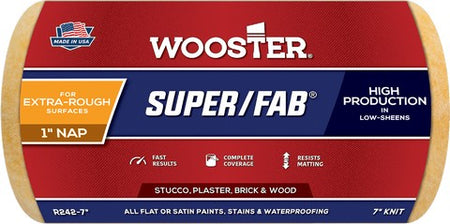 Wooster Super Fab Roller Cover 7 inch x 1 inch nap