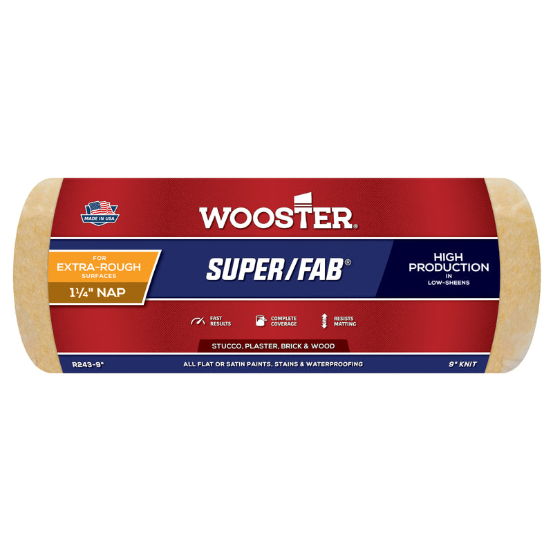 Wooster Super Fab Roller Cover 9 inch x 1-1/4 inch nap