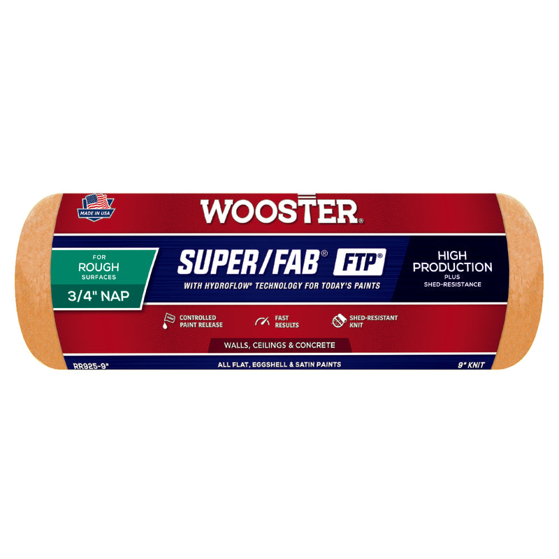 Wooster Super Fab FTP™ Roller Cover 9 Inch x 3/4 Inch Nap