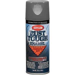 Krylon Rust Tough Rust Preventative Enamel Spray Paint Machinery Gray
