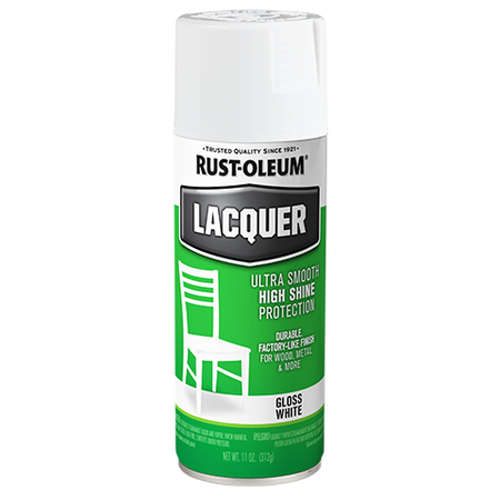 Rust-Oleum Gloss Lacquer Spray Paint Gloss White