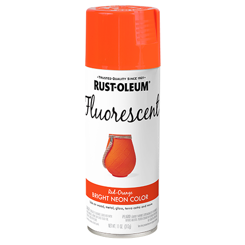 Rust-Oleum Fluorescent Spray Paint Red-Orange