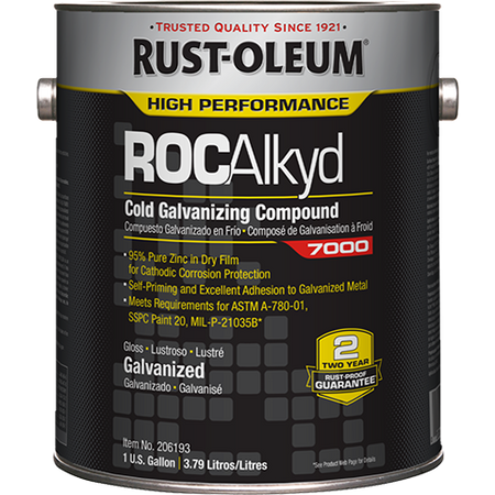Rust-Oleum High Performance RocAlkyd 7000 System Cold Galvanizing Compound Gallon Can