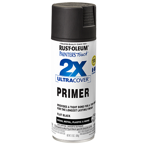 Rust-Oleum Ultra Cover 2X Primer Spray Paint Black