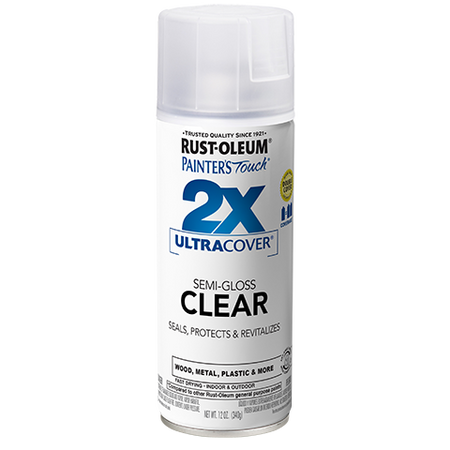 Rust-Oleum Ultra Cover 2X Clear Spray Paint Semi-Gloss