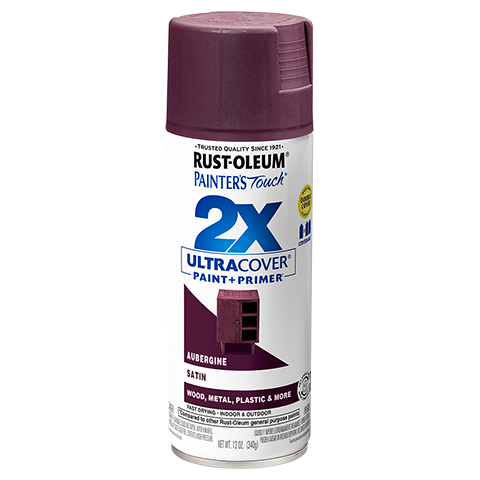 Rust-Oleum Ultra Cover 2X Satin Spray Paint Aubergine