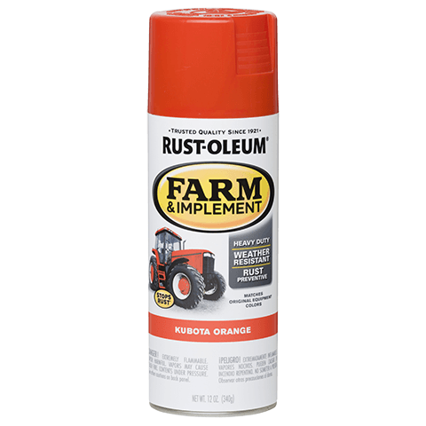 Rust-Oleum® Specialty Farm Equipment Spray Paint Kubota Orange