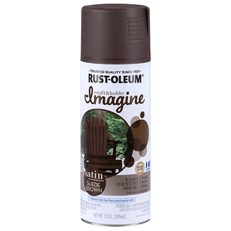 Rust-Oleum Imagine Satin Spray Paint Suede Brown