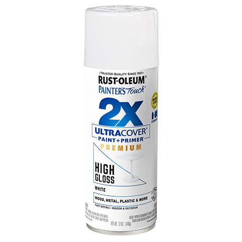Rust-Oleum Ultra Cover 2X High Gloss Spray Paint White