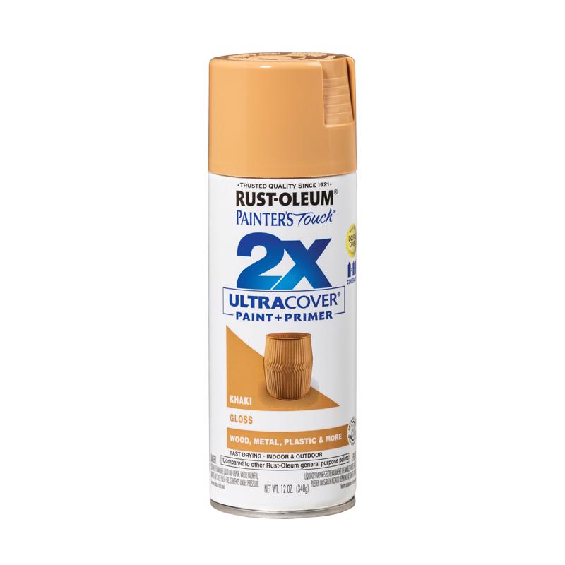 Rust-Oleum Ultra Cover 2X Gloss Spray Paint Gloss Khaki