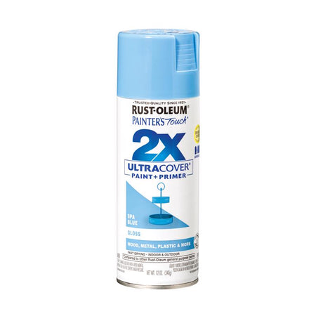 Rust-Oleum Ultra Cover 2X Gloss Spray Paint Gloss Spa Blue