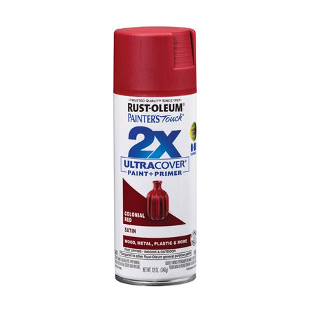 Rust-Oleum Ultra Cover 2X Satin Spray Paint Colonial Red