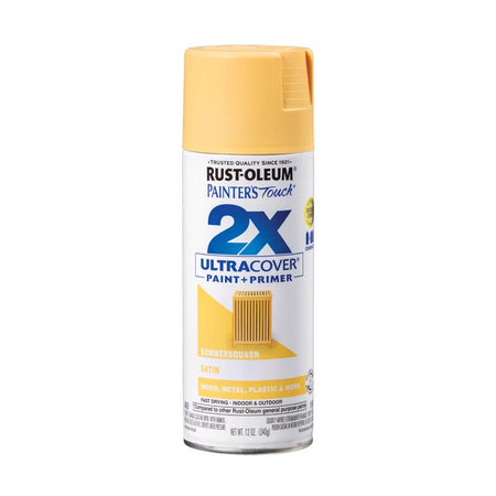 Rust-Oleum Ultra Cover 2X Satin Spray Paint Summer Squash