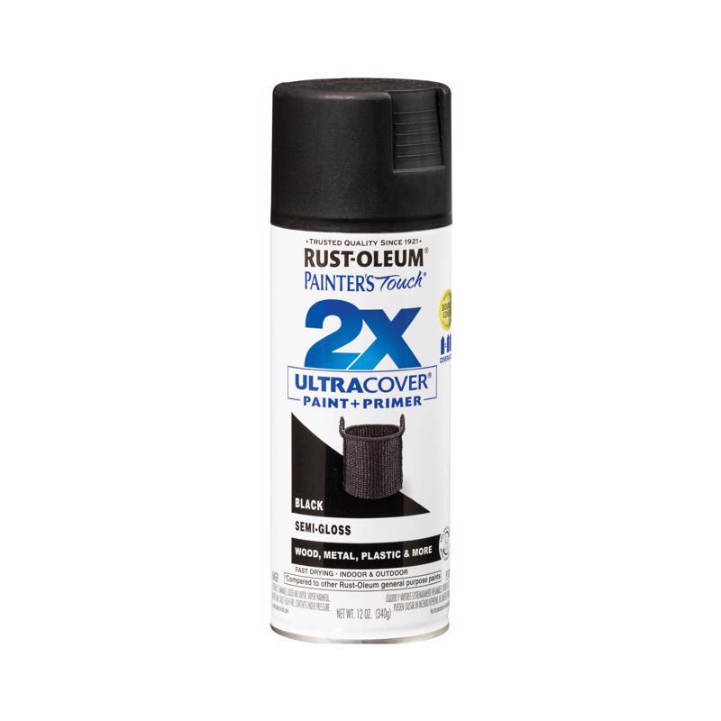 Rust-Oleum Ultra Cover 2X Semi-Gloss Spray Paint Black