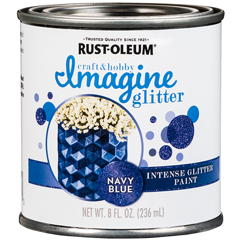 Rust-Oleum Imagine Intense Glitter Brush-On Paint 8 Oz Navy Blue