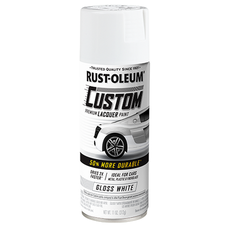 Rust-Oleum Automotive Premium Custom Lacquer Spray Paint Gloss White