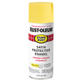 Rust-Oleum Stops Rust Satin Enamel Spray Paint Citrus Yellow