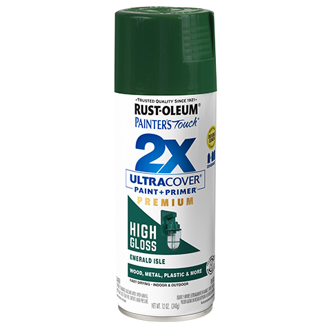Rust-Oleum Ultra Cover 2X High Gloss Spray Paint Emerald Isle