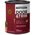 Rust-Oleum Door & Trim Paint Satin Quart Cranberry