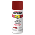 Rust-Oleum Stops Rust Satin Enamel Spray Paint Brick Red