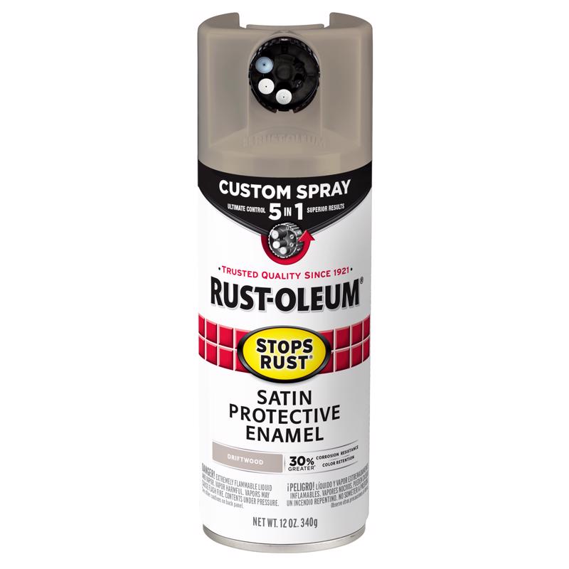 Rust-Oleum Stops Rust Custom Spray 5-in-1 Spray Paint Satin Driftwood