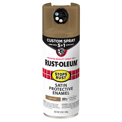 Rust-Oleum Stops Rust Custom Spray 5-in-1 Spray Paint Satin Dark Taupe