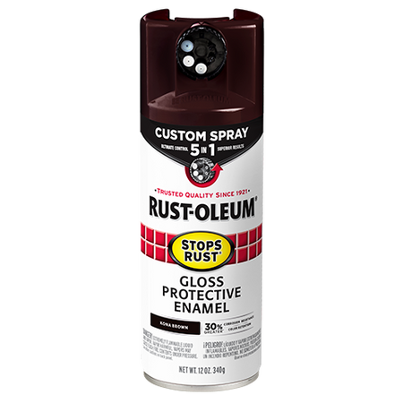 Rust-Oleum Stops Rust Custom Spray 5-in-1 Spray Paint Kona Brown 376903