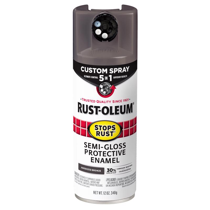 Rust-Oleum Stops Rust Custom Spray 5-in-1 Spray Paint Semi-Gloss Anodized Bronze