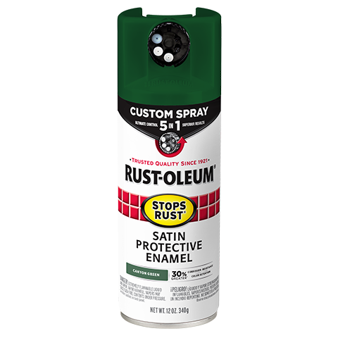 Rust-Oleum Stops Rust Custom Spray 5-in-1 Spray Paint Satin Canyon Green