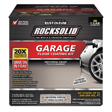 Rust-Oleum RockSolid Polycuramine Garage Floor Coating Kit Modern Greige
