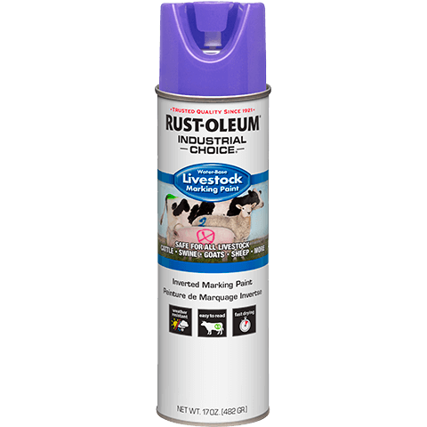 Rust-Oleum Industrial Choice Livestock Marking Spray Paint Fluorescent Purple