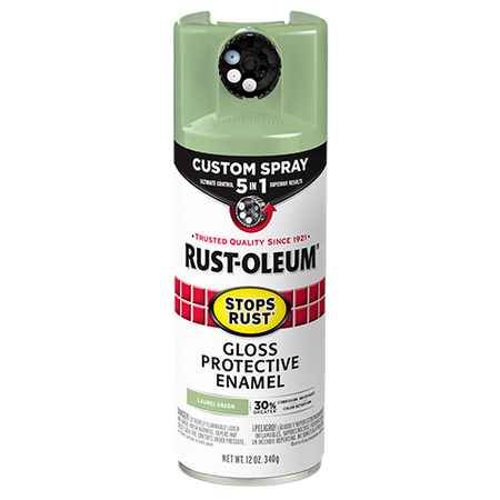 Rust-Oleum Stops Rust Custom Spray 5-in-1 Spray Paint Laurel Green 384753