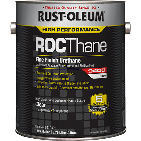 Rust-Oleum High Performance ROCThane Fine Finish Urethane 9400 Gallon High Gloss Clear