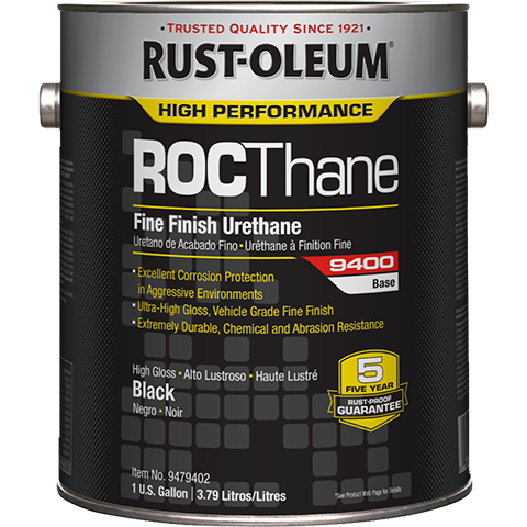 Rust-Oleum High Performance ROCThane Fine Finish Urethane 9400 Gallon High Gloss Black