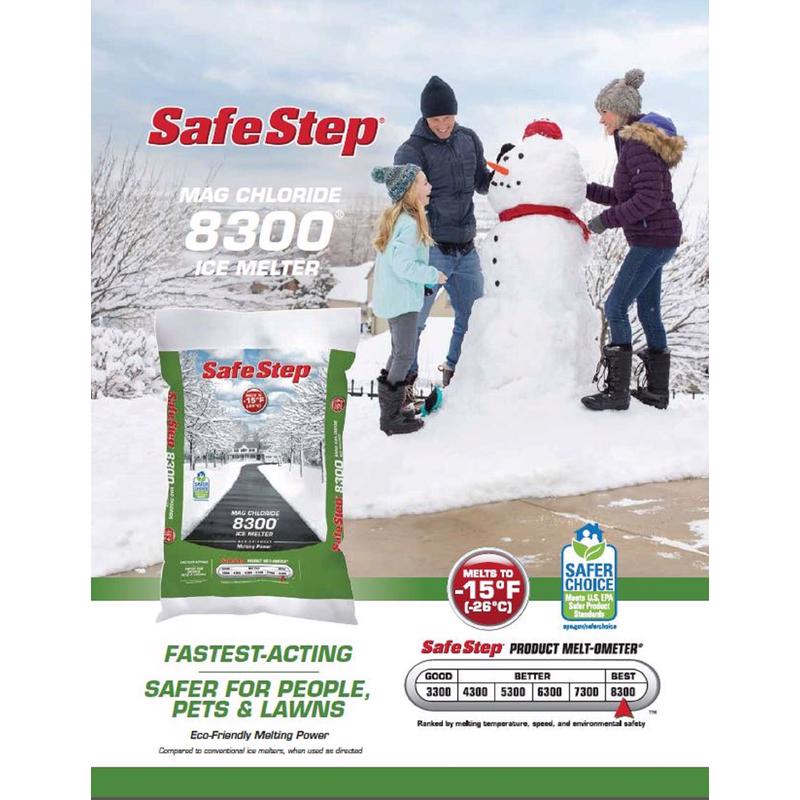 Safe Step 8300 Magnesium Chloride Pet Friendly Crystal Ice Melt 8 lb 809379-2